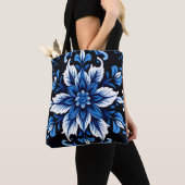 saffier mandala boodschaptas tote bag (Dichtbij)
