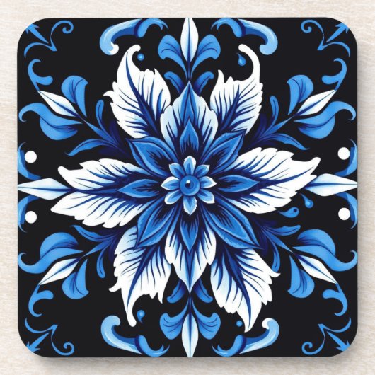saffier mandala onderzetter (Voorkant)