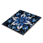 saffier mandala tegel tegeltje (Zijkant)