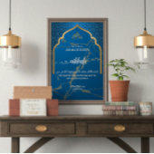 Saffier & Marmer Nikkah Welkom Acryl Teken Acryl Bord