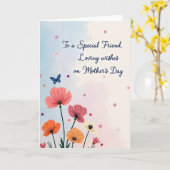 Saffier Moederdag Liefdekaart Kaart (Gele Bloem)