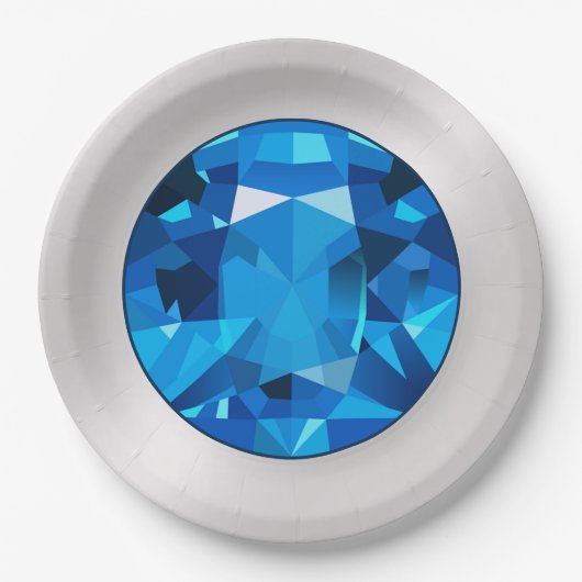 Saffier Papier Borden Papieren Bordje (Voorkant)