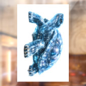 Saffier schildpad raamsticker (Vel 2)