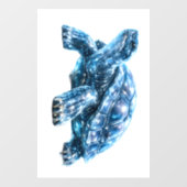 Saffier schildpad raamsticker (Vel)