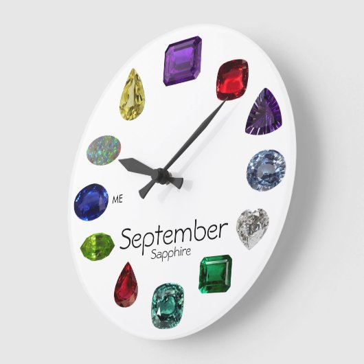 Saffier, September Birthstone Grote Klok (Hoek)