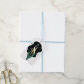 Saffier September Geboortesteen Zeemeermin Sirene Cadeaulabel (Met Touw)