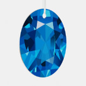 Saffier Sieraad Metalen Ornament (Voorkant Rechts)
