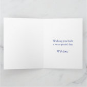 Saffier trouwdag grootouders fotokaart kaart (Binnen)