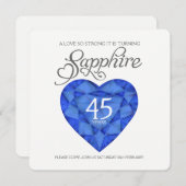 Saffier trouwliefde zo sterk hart waterverf kaart (Voorkant / Achterkant)