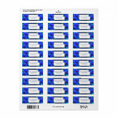 Saffier Vergulde Orchidee Botanisch Retouradres Etiket (Full Sheet)