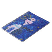 Saffier Zeemeermin met gouden accenten van Renee L Notitieboek (Linkerzijde)