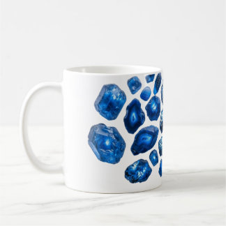 Saffierblauw patroon koffiemok