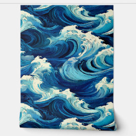 saffierblauwe oceaan behang