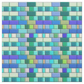 Saffierblauwe tegels stof (Swatch)