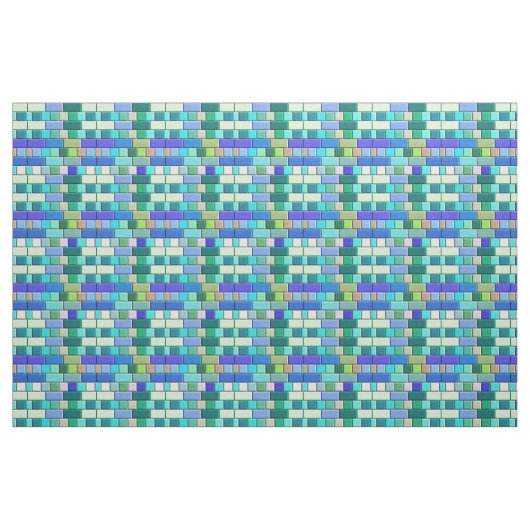 Saffierblauwe tegels stof (Fat Quarter)