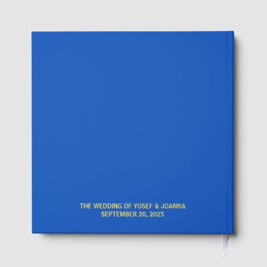 saffierbruiloft gastenboek (Achterkant)