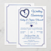 Saffieren Diamanten 5e Verjaardagsfeestje Kaart (Voorkant / Achterkant)