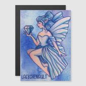 saffierfee magnetische uitnodiging (Voorkant / Achterkant)