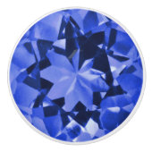 saffierillusie keramische knop (Voorkant)