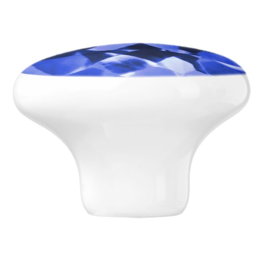 saffierillusie keramische knop (Zijkant)