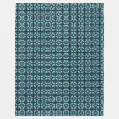 Saffierlantaarn Mozaïek Fleece Deken (Voorkant)