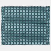 Saffierlantaarn Mozaïek Fleece Deken (Voorkant (Horizontaal))