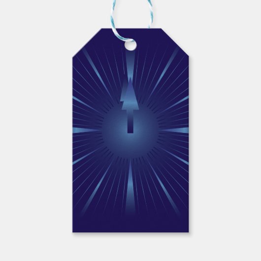 saffierminuut cadeaulabel (Voorkant)