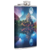 "Saffiersereniteit: Vinyl-verpakte elixer kolf" Heupfles (Rechts)