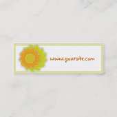 Saffloerprofielkaart Mini Visitekaartje (Achterkant)