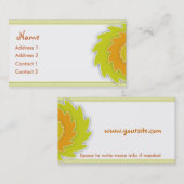 SaffloerVisitekaartje Visitekaartje (Voorkant / Achterkant)