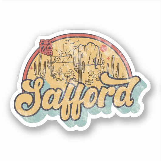 Safford, Arizona Sticker (Voorkant)