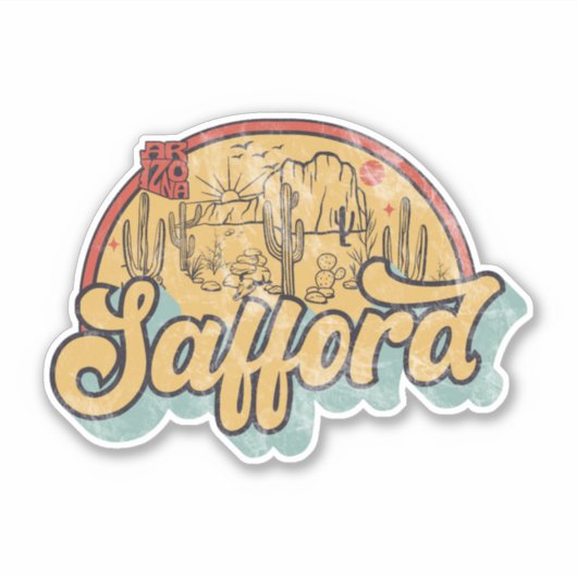 Safford, Arizona  Sticker (Voorkant)