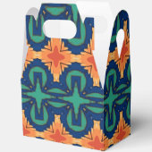 Saffraan Bloom Cross Floral Navy Sinaasappel en Gr Bedankdoosjes (Open)