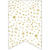 Saffraan Confetti Waterverf Stippen Bunting Flag Vlaggetjes (Eerste vlag)