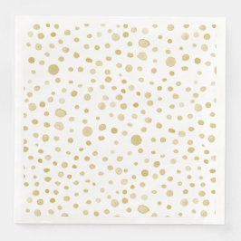 Saffraan Confetti Waterverf Stippen Papier servet