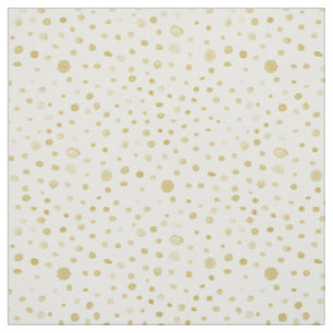 Saffraan Confetti Waterverf Stippen Stof