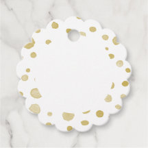 Saffraan Confetti Waterverf Stippen Voorkeur Tags