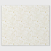 Saffraan Confetti Waterverf Stippen Wrapping Paper Cadeaupapier (Vlak)