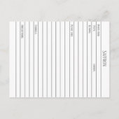 Saffraan Crocus Kruid Plant Materia Medica Briefkaart (Achterkant)