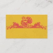 Saffraan Roze Pauw Indiase Trouwplaats Kaarten Plaatskaartje (Achterkant)