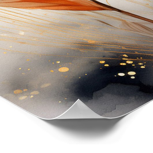 Saffraan Serenity Poster (Hoek)