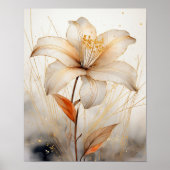 Saffraan Serenity Poster (Voorkant)