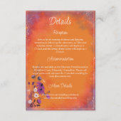 Saffraan Sky Wildflowers - verticale kaart (Voorkant)