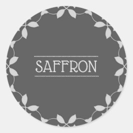 Saffraan Spice Jar Label