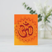 Saffrom Yellow Om Briefkaart (Staand voorkant)