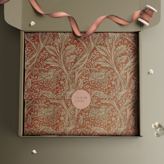 Saffron Arcadia William Morris Hawthorn Inpakpapier Vel