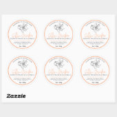 Saffron candle ingredients hand drawn logo ronde sticker (Vel)