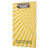 Saffron Color Stripe Funky Pattern Klembord (Links)