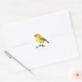 Saffron Finch Bird Stickers (Envelop)