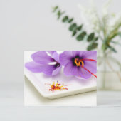 Saffron Flowers Briefkaart (Staand voorkant)